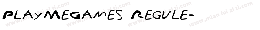PlayMeGames Regule字体转换